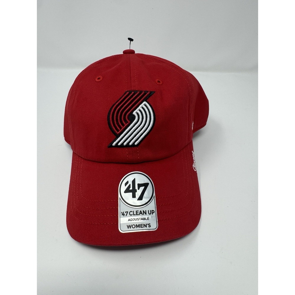 Women's '47 Red Portland Trail Blazers Miata Clean Up Logo Adjustable Hat